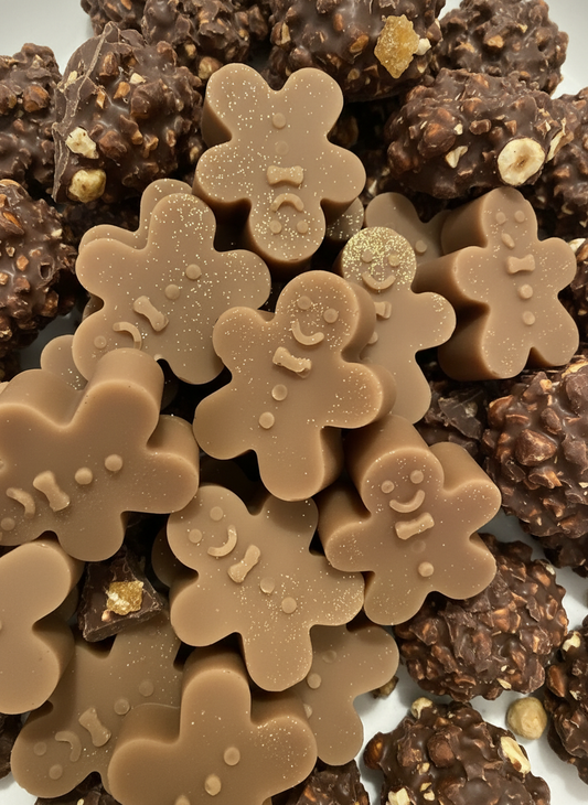 Fondants bonhomme avec rochers praliné