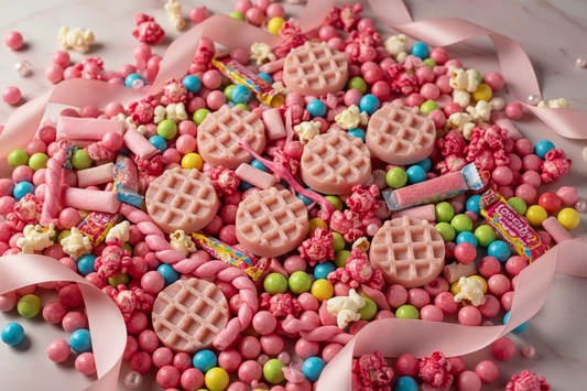 Gaufrettes roses bubble gum maximal